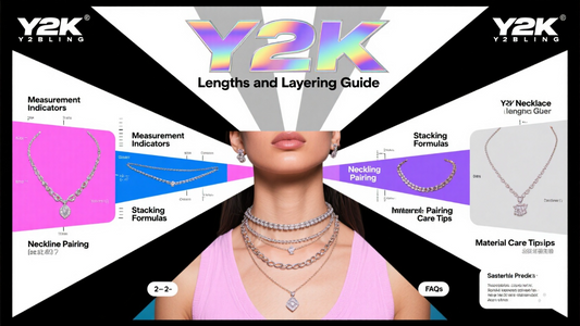 Y2K Necklace Length & Layering Guide (2025): How to Stack Chains Like a Pro