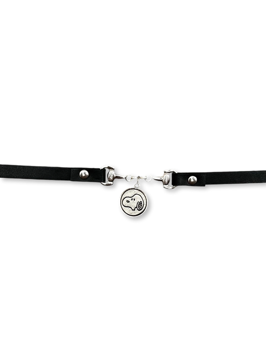 100% Puppy Love | Cartoon Dog Silhouette Choker (Y2K Limited)