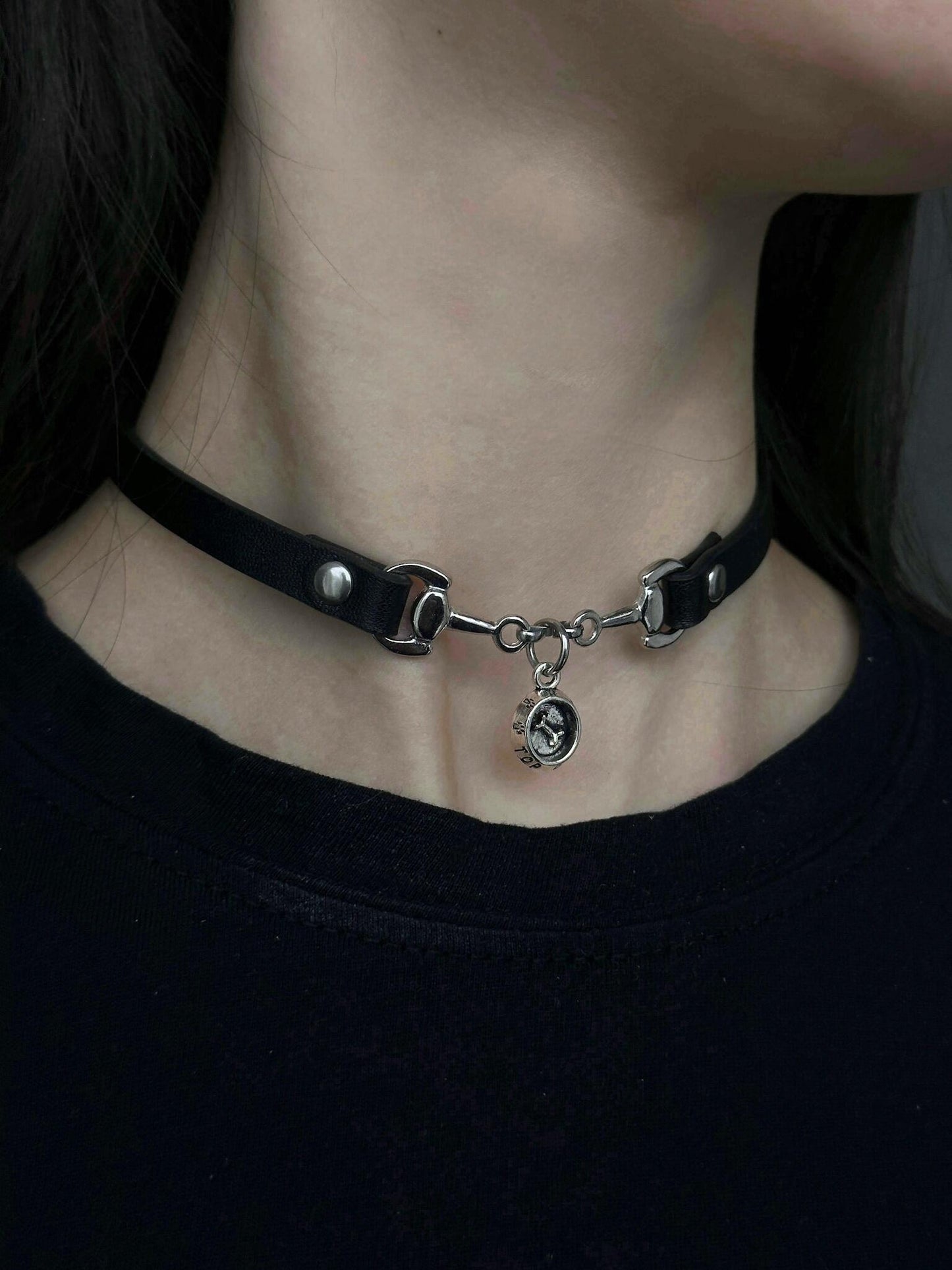 Chow Down Puppy Choker - Adjustable Stainless Steel Pet Necklace