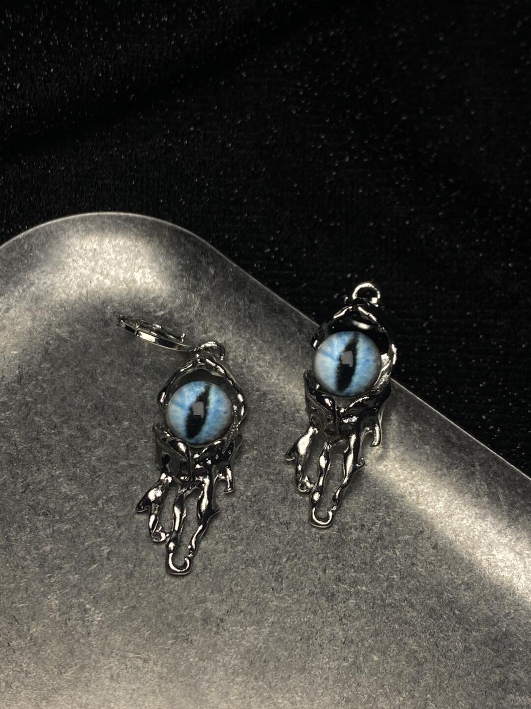Cthulhu’s Tear Earrings | Occult Glow & Dark Indie Charm (Limited Edition)