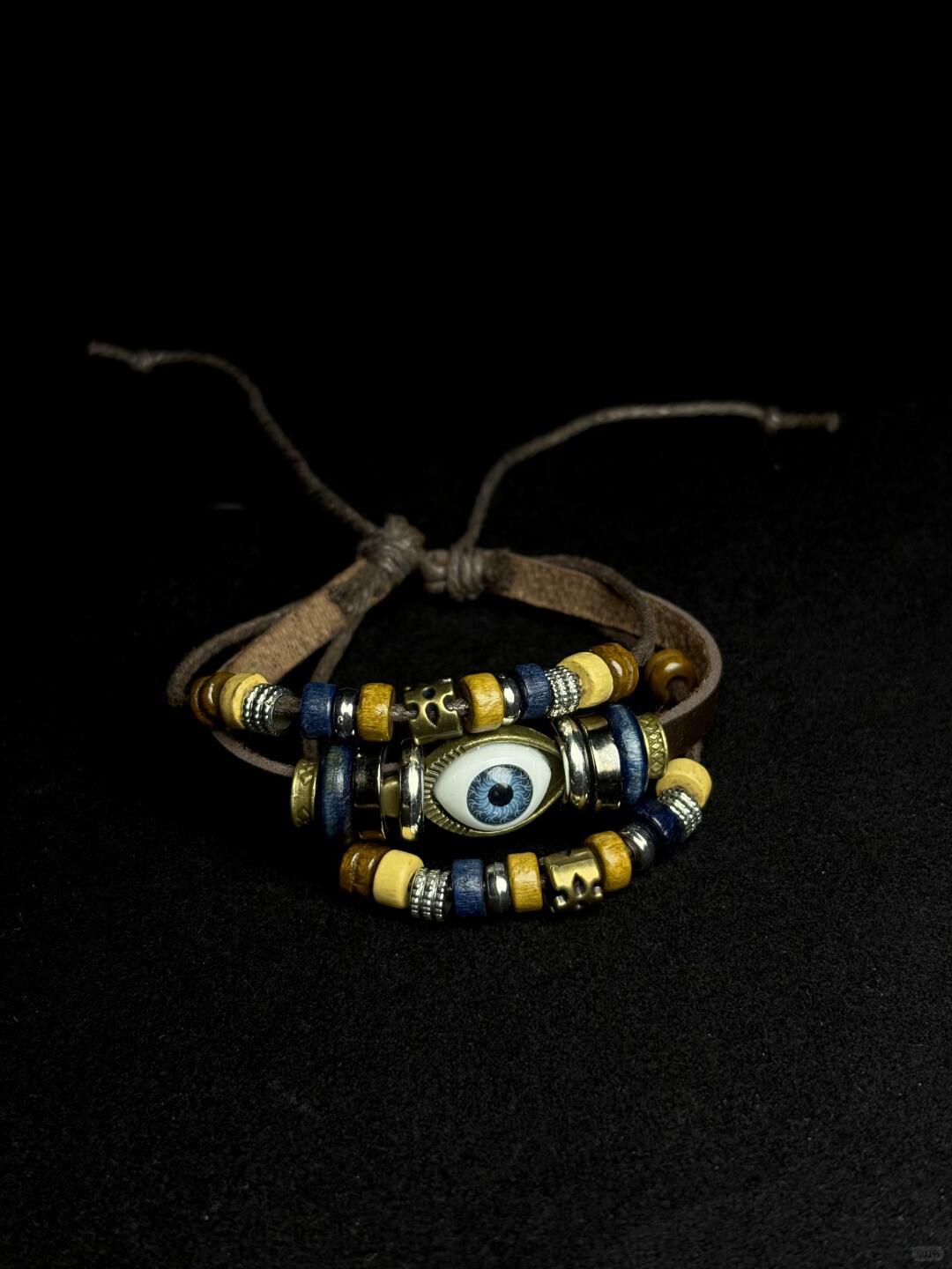 Steely Bracelet | Leather Cord & Beaded Indie Edge (Limited Edition)