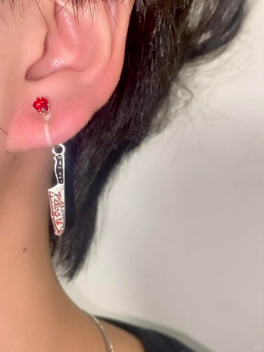 Y2Bling Kill Bill Ear Clips | Resin Clip‑On (Limited Edition, Licensed)