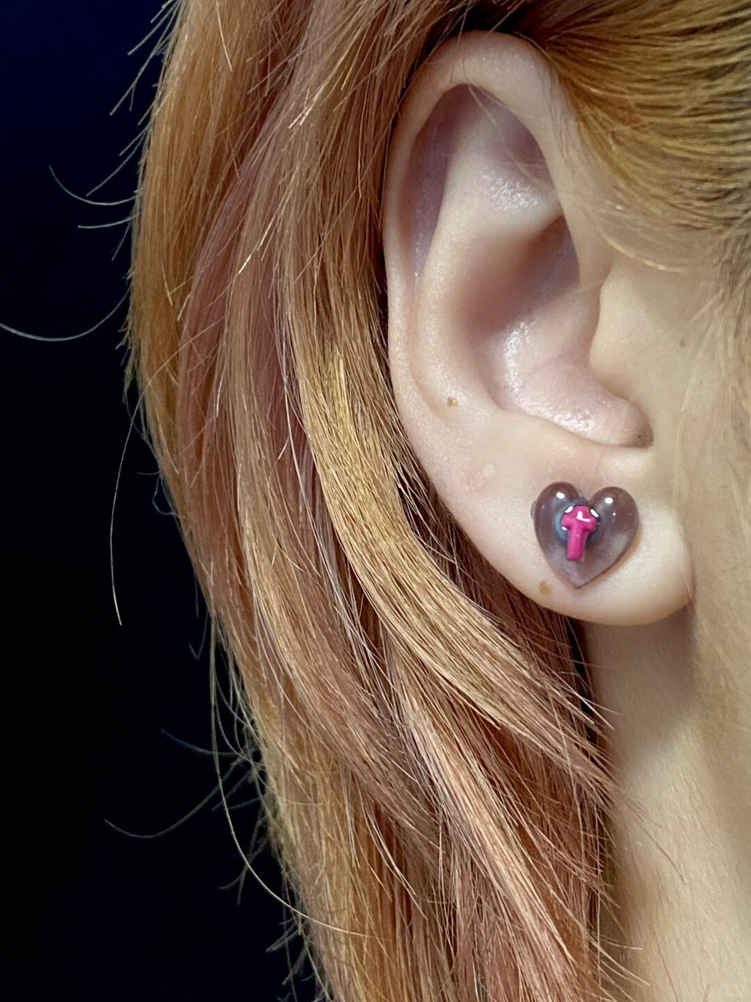 Y2Bling Triple Heart Stud Earrings | Heart String (3 Colors, Limited Edition)