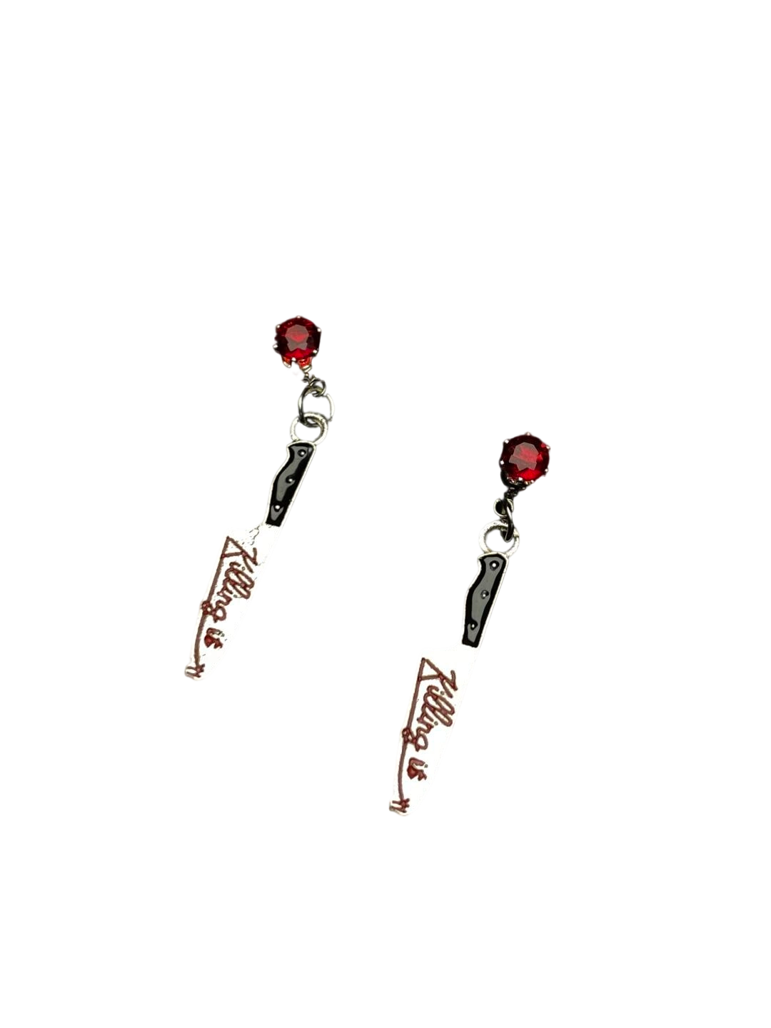 Kill Bill Stud Earrings | Punk Red‑and‑Black & Indie Edge (Limited Edition)