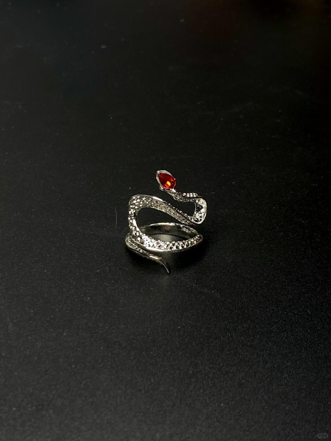 Snake Soul Ring | Gothic Serpent & Adjustable Indie Edge (Limited Edition)