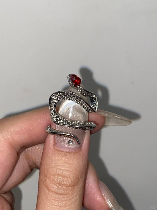 Snake Soul Ring | Gothic Serpent & Adjustable Indie Edge (Limited Edition)