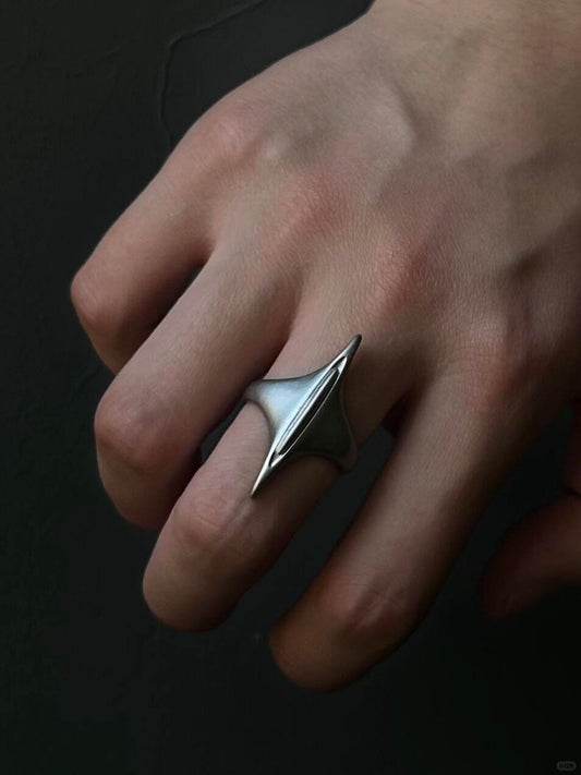 Cosmic Meteor Cruiser | Alien Ship & Meteorite Ring (Y2K Limited)