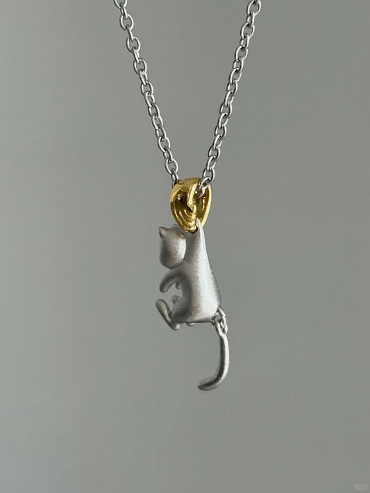 Fate’s Grasp | Mischievous Kitten Pendant Necklace (Y2K Limited)