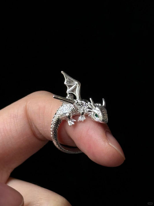 Drago Magico Allevato | Anello a Scaglie di Drago Incantato (Y2K Limited)