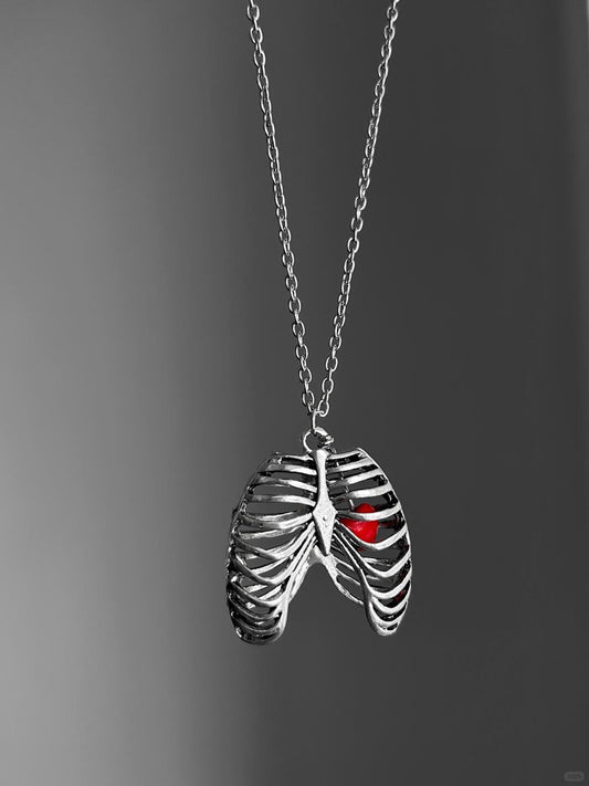 Heart on Trial Necklace | Y2K Gothic Romance (Limited Edition)