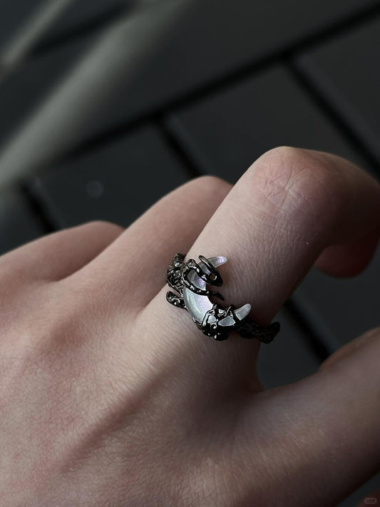 Moonbound Eternity | Violet Lunar Glow Ring (Y2K Limited)