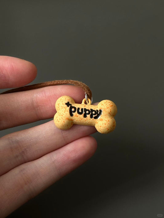 Dear Puppy | Handcrafted Puppy Cookie Memorial Necklace (Y2K Limited)