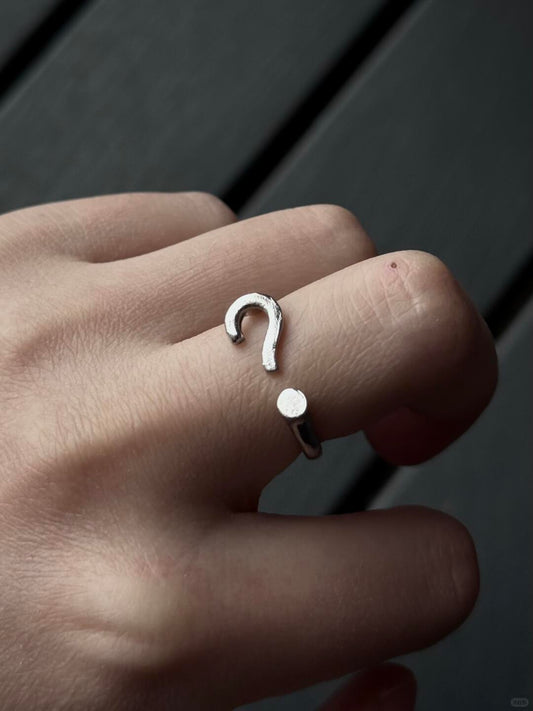 What’s It to You? | Question Mark Ring with Edge