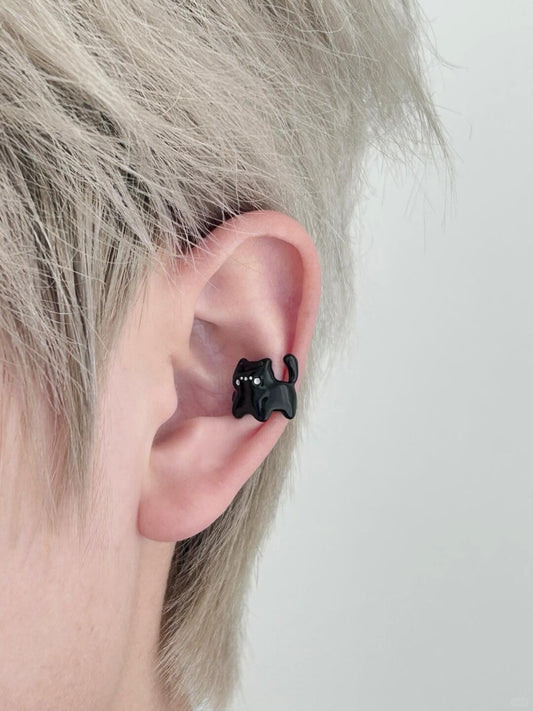 Little Black Cat Ear Cuff | Playful & Whimsical Design (Limited Edition)