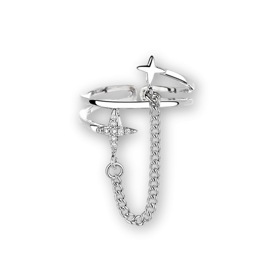 Twin Stars Ring | Cosmic Love & Synced Heartbeats (Limited Edition)