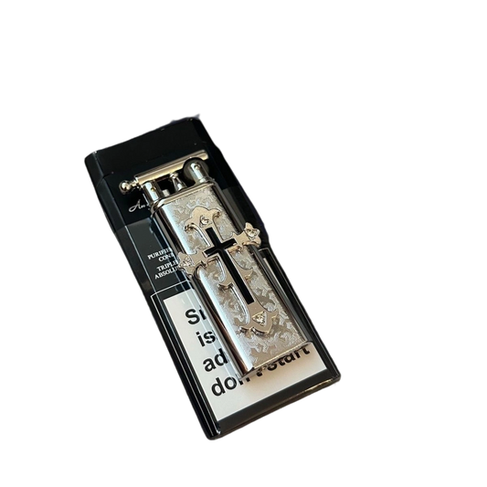 Sinful Angel Profane Verse | Cross Flame Lighter (Y2K One-of-a-Kind)