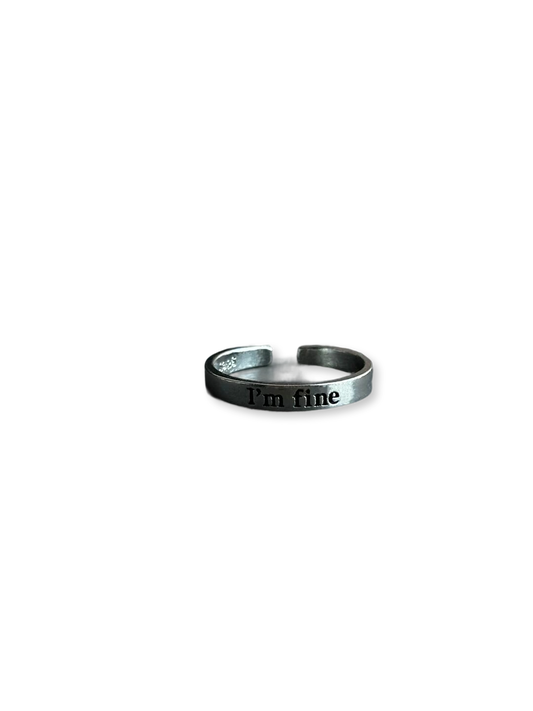 Camus | Absurdity Rules, Love Rescues | Dual-Message Handcrafted Ring