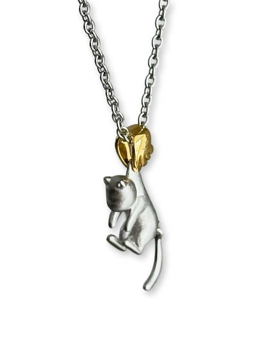Fate’s Grasp | Mischievous Kitten Pendant Necklace (Y2K Limited)