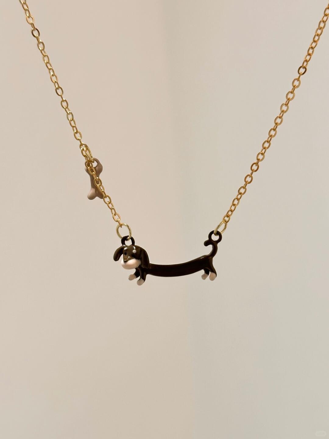 Love My Puppy Necklace | Dachshund Charm & Forever Love (Limited Edition)