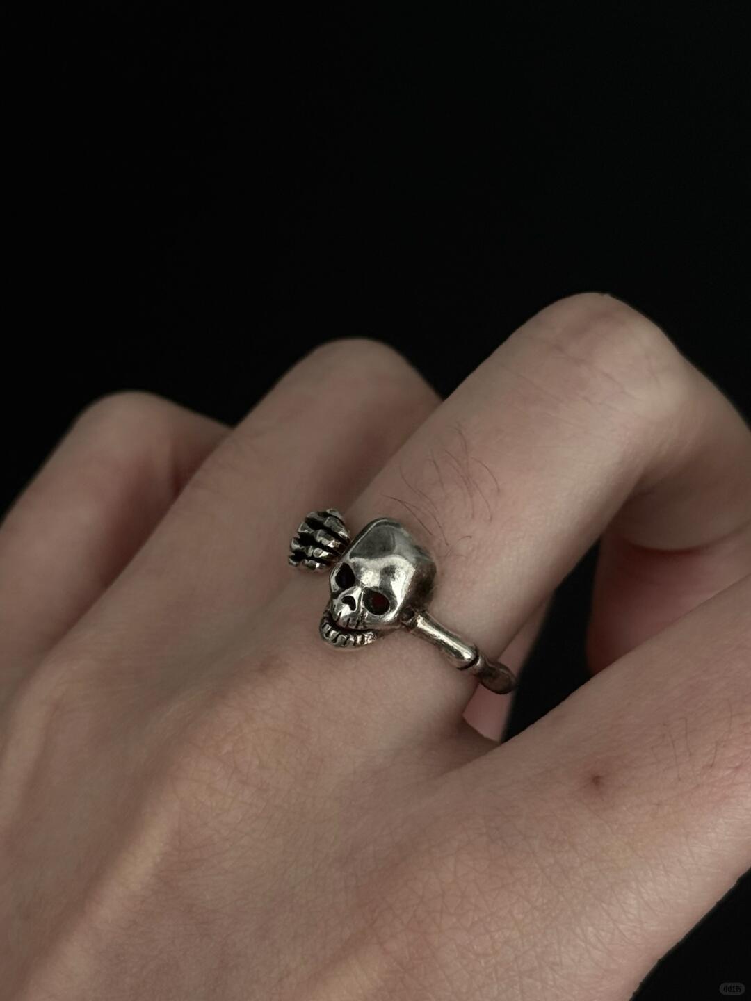 Vintage Hollow Skeleton | Truth Through Bone Statement Ring (Y2K Limited)