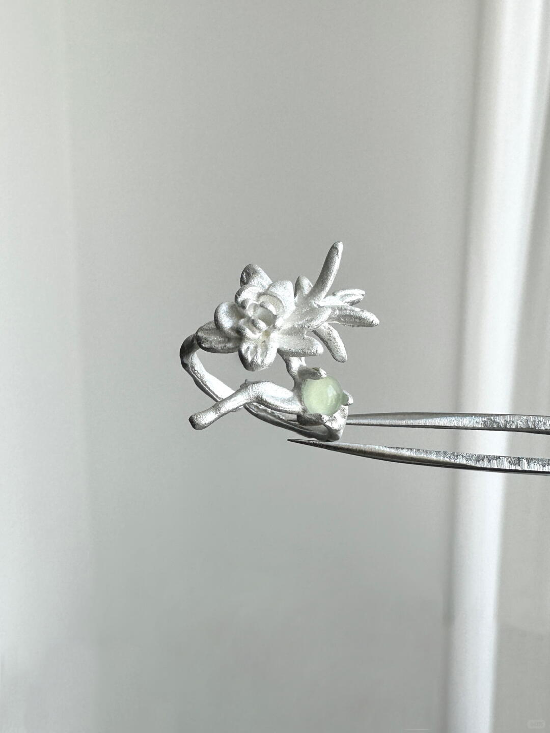 Spring Prelude | Bamboo Shadow & Blossom Ripple Ring (Y2K Limited)