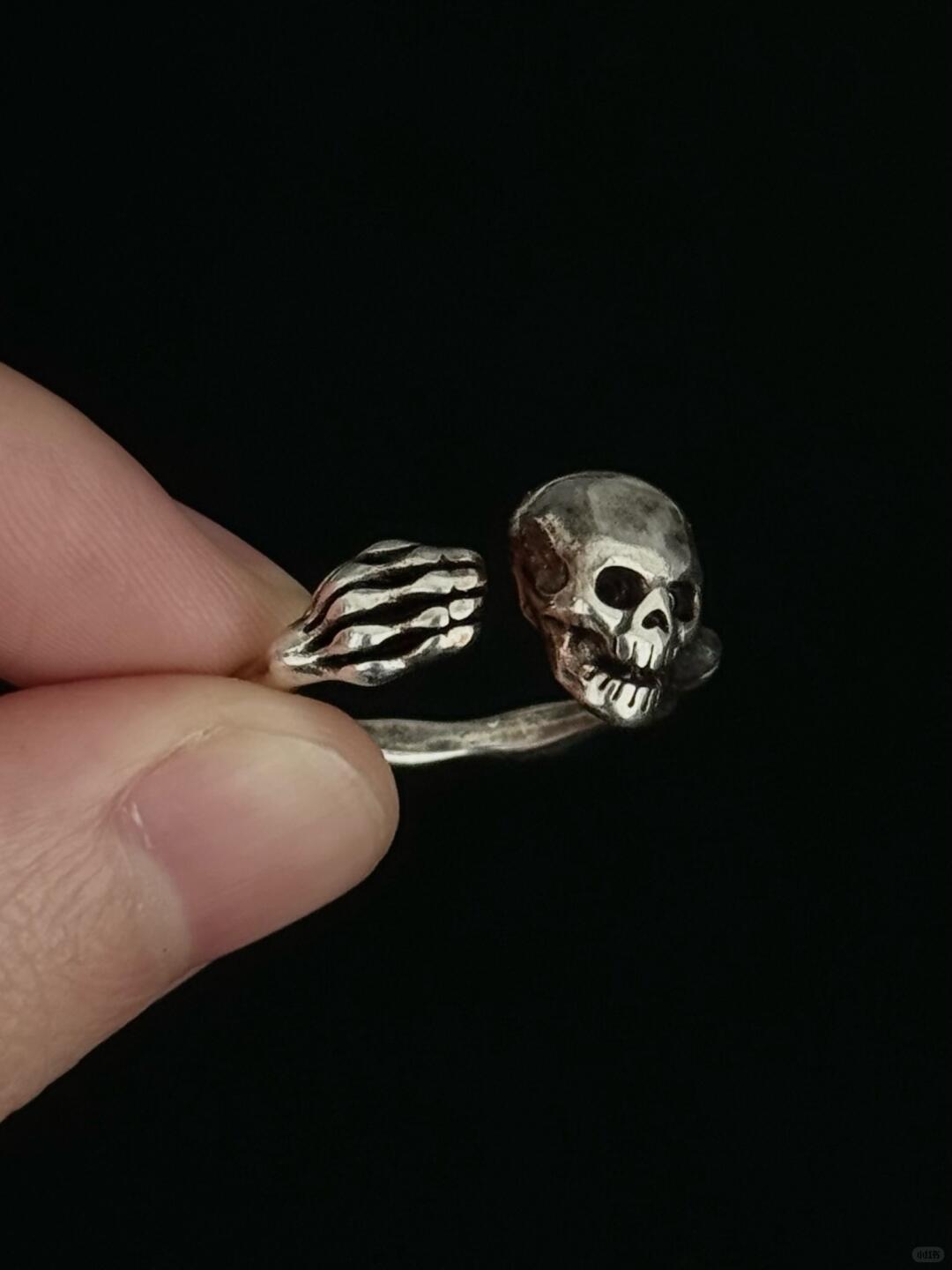 Vintage Hollow Skeleton | Truth Through Bone Statement Ring (Y2K Limited)