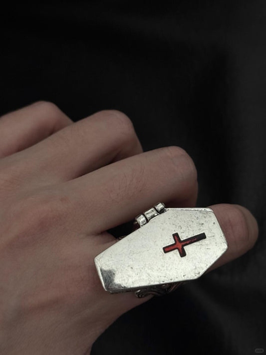 Coffin World Ring | Gothic Elegance & Existential Reflection (Limited Edition)