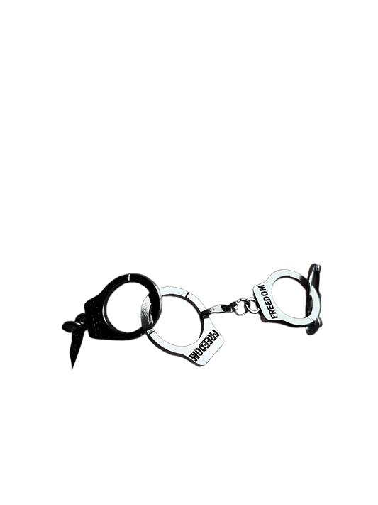 Freedom Handcuff Bracelet | Cold Aesthetic Double-Cuff Chain for Subtle Rebels
