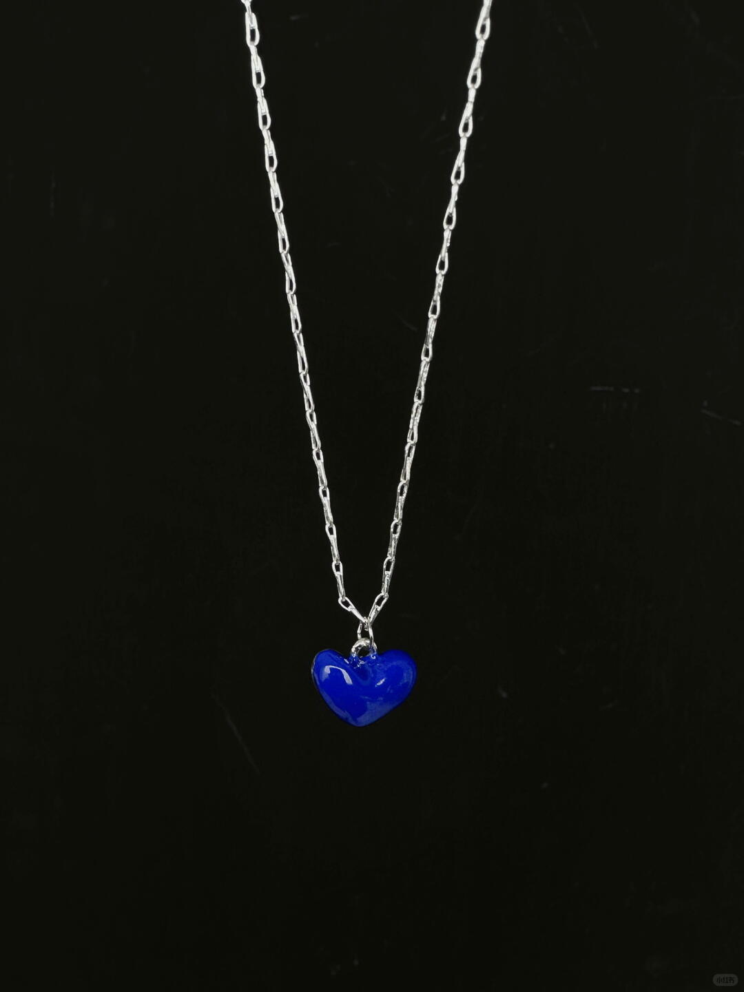 Blue Heart Necklace | Deep Blue Elegance & Poetic Design (Limited Edition)