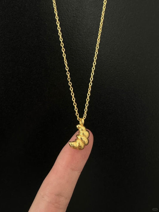 Croissant Necklace | Vintage Warmth & Cozy Elegance (Limited Edition)