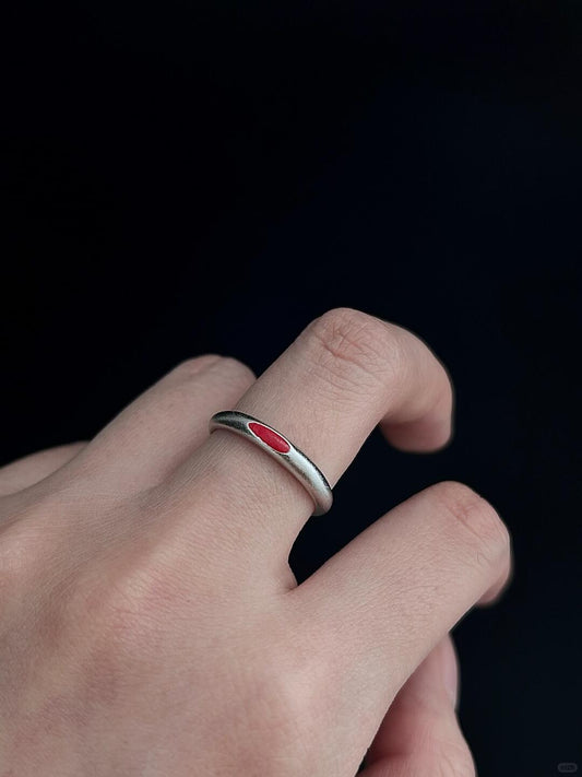 Custos Blooddrop Ring | Gothic Vow & Dark Elegance (Limited Edition)