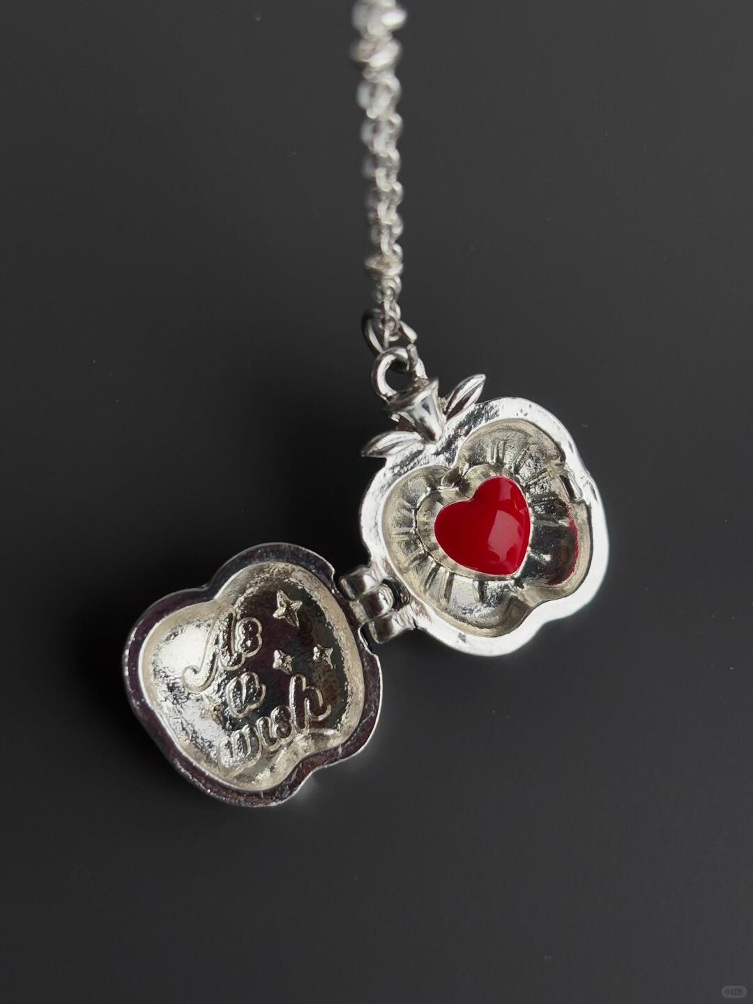 Dreamy Apple Heart | “I Would Still Plant an Apple Tree” Necklace