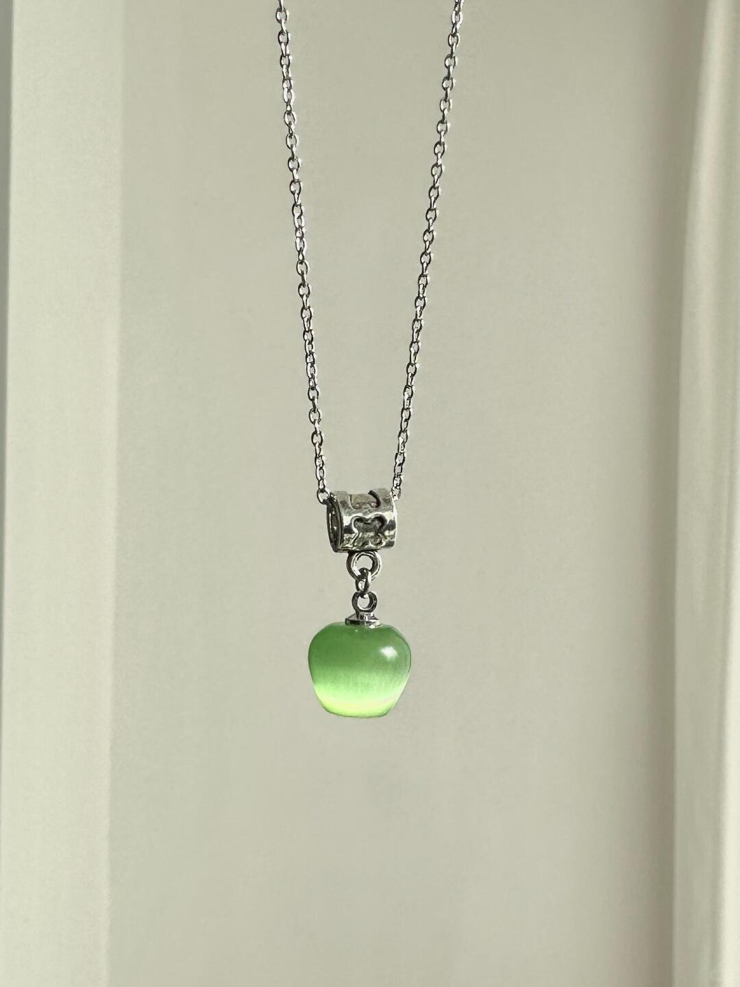 Green Apple Soda Necklace | Refreshing Elegance & Playful Design (Limited Edition)