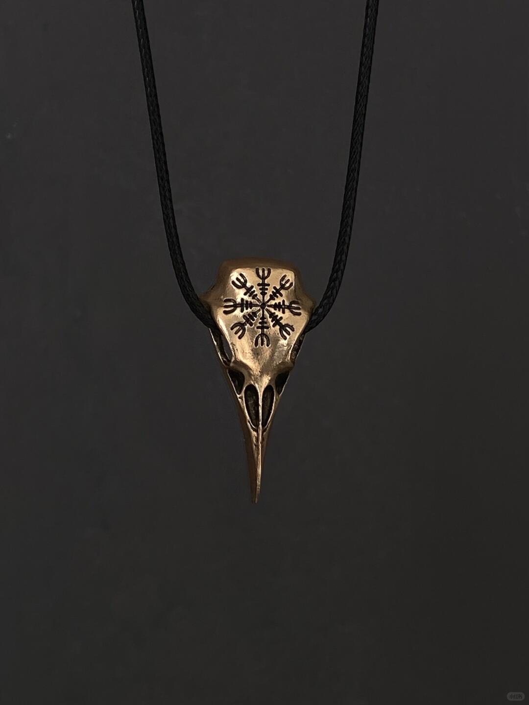 Phantom Crow | Maledictio Gothic Raven Pendant Necklace (Y2K Limited)