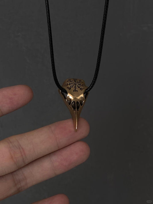 Phantom Crow | Maledictio Gothic Raven Pendant Necklace (Y2K Limited)