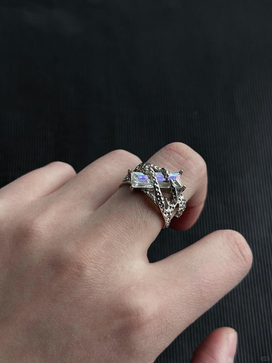 Phantom Radiant Glow Ring | Glass Dome Elegance & Handcrafted Design (Limited Edition)