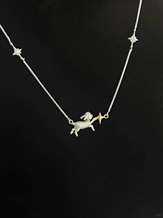 Picking Star | Puppy Reaches for the Stars Necklace (Y2K Limited)