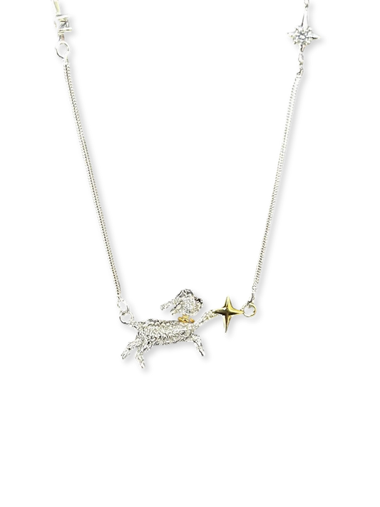 Picking Star | Puppy Reaches for the Stars Necklace (Y2K Limited)