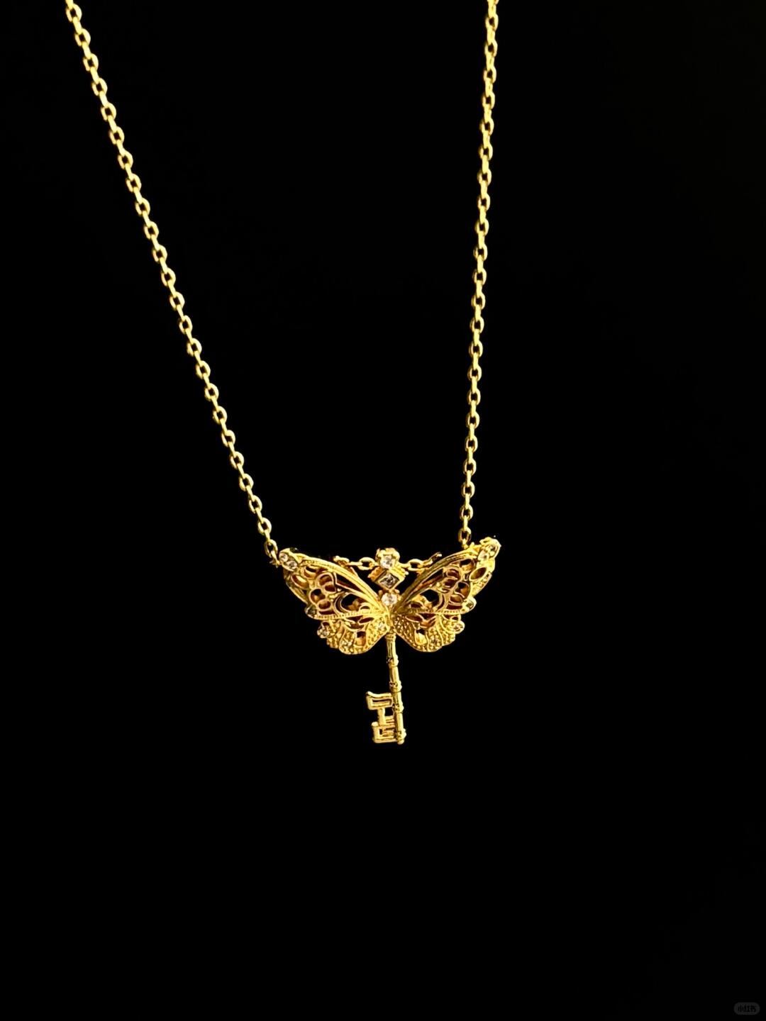 Qiyuan Butterfly Dream | Lacquer Garden Ethereal Butterfly Necklace (Y2K Limited)
