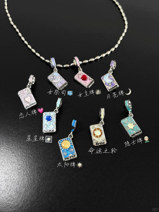 Vintage Tarot Wisdom | Mirror of the Soul Pendant Necklace (Y2K Limited)