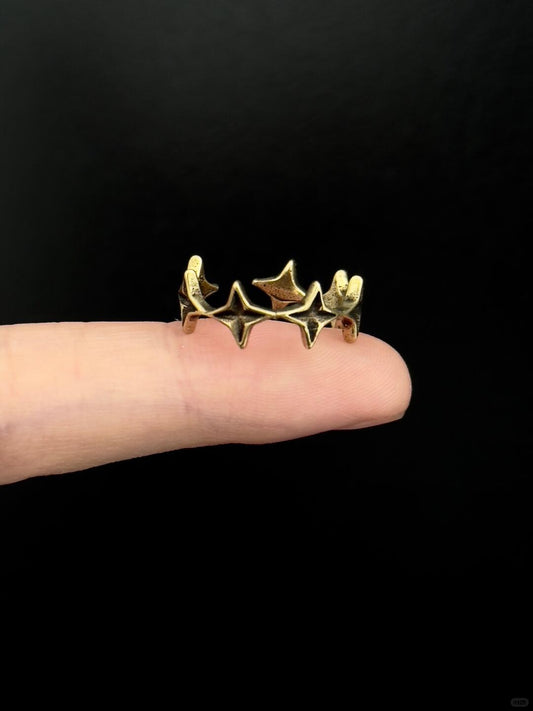 Broken Stars | Vintage Cosmic Fragment Statement Ring (Y2K Limited)
