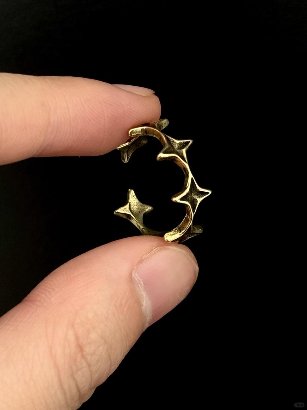 Broken Stars | Vintage Cosmic Fragment Statement Ring (Y2K Limited)