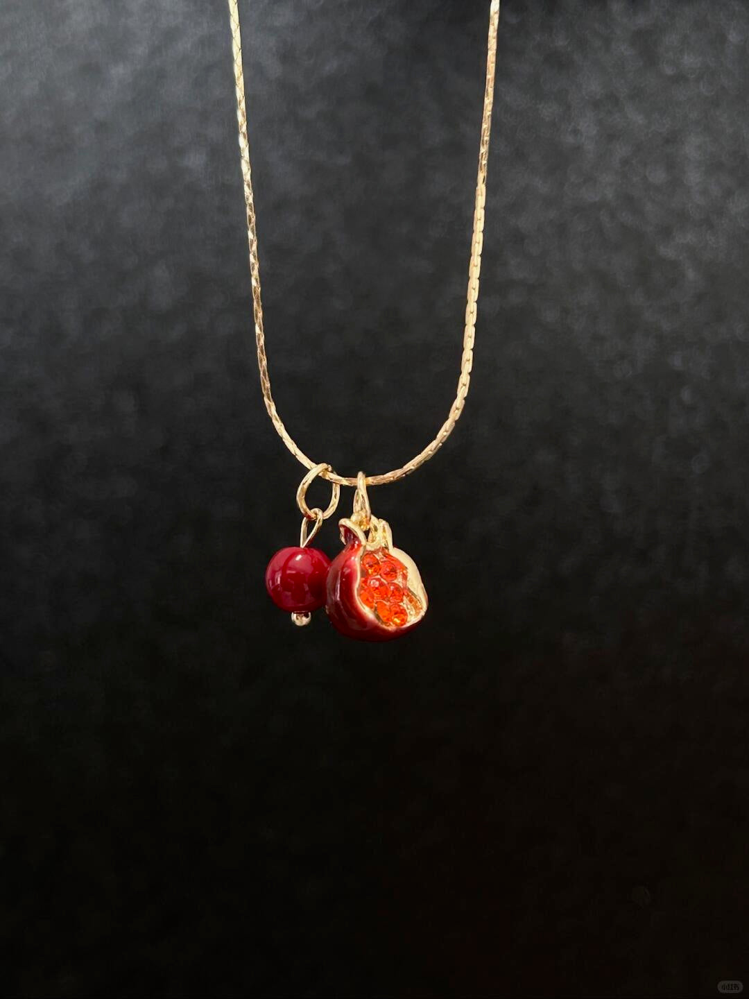 Vintage Crimson Glow | Pomegranate Light Revival Necklace (Y2K Limited)