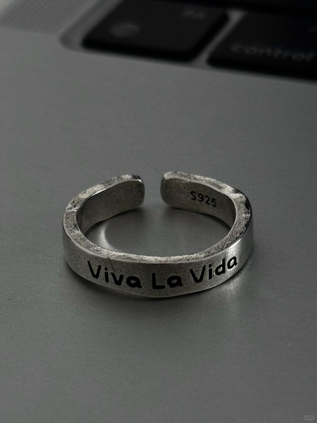 Viva la Vida | “Long Live Life” Ring Forged in Type and Defiance