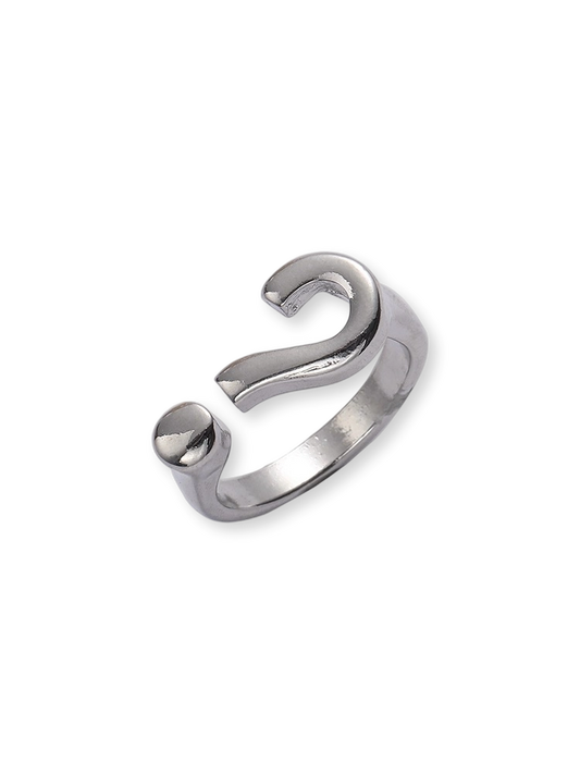 What’s It to You? | Question Mark Ring with Edge