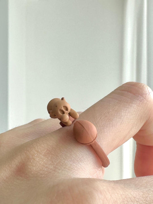 Woodpecker Dolphin Ring | Zen Calm & Playful Whimsy (Limited Edition)