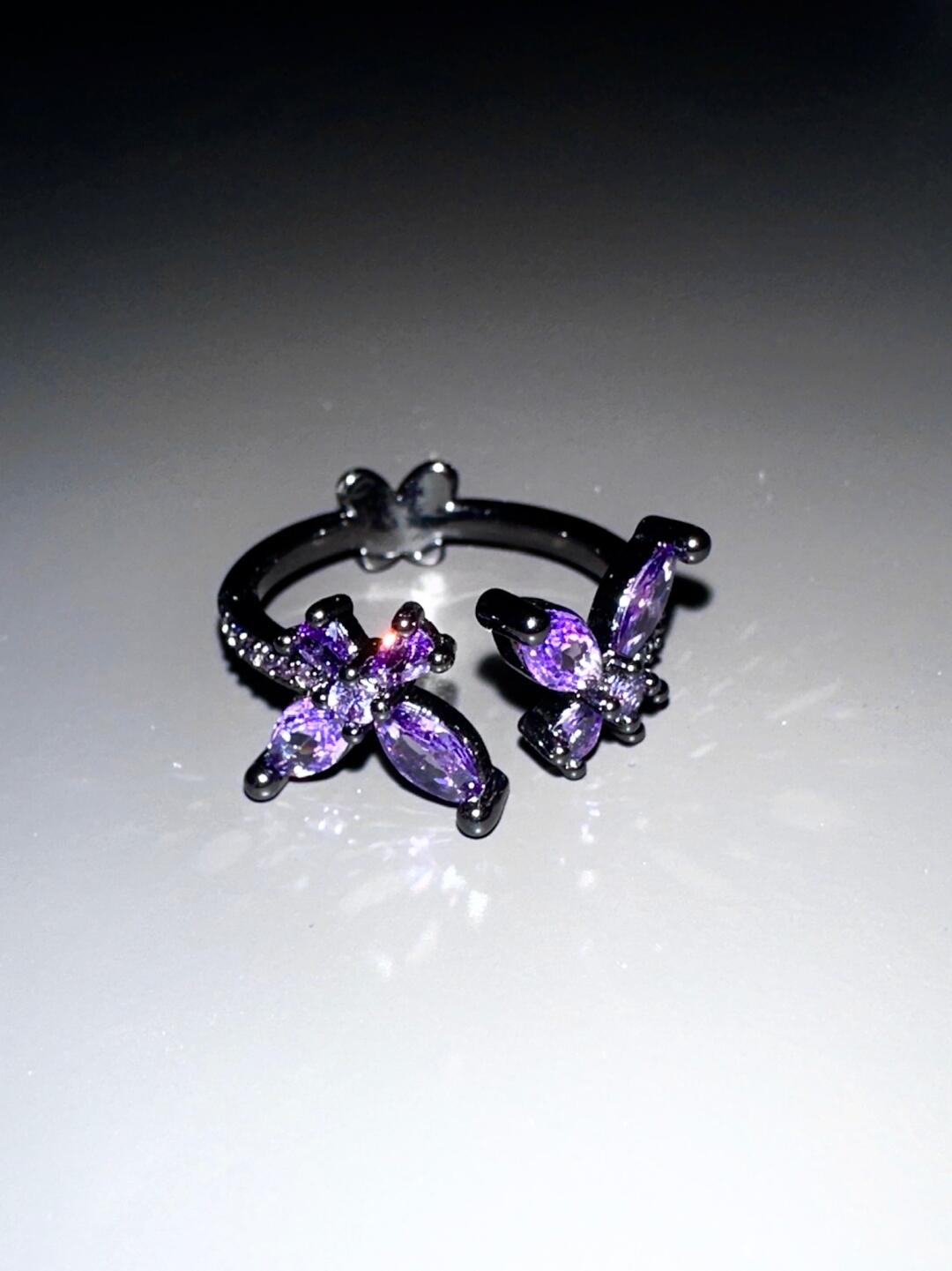 Dreamland Butterfly | Illusory Paired Butterflies Ring (Y2K Limited)