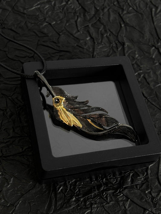 Déplumer Dawn Feather | Eternal Burning Wing Statement Necklace (Y2K Limited)