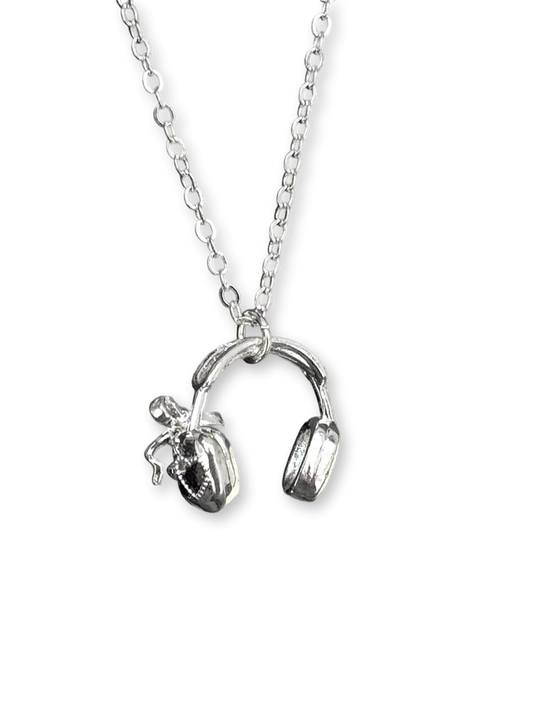 Headphone Pendant | Music as Solitude Necklace (Y2K Limited)