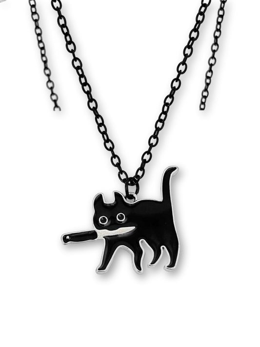Killer Cat Necklace | Mischievous Comfort & Feline Charm (Limited Edition)
